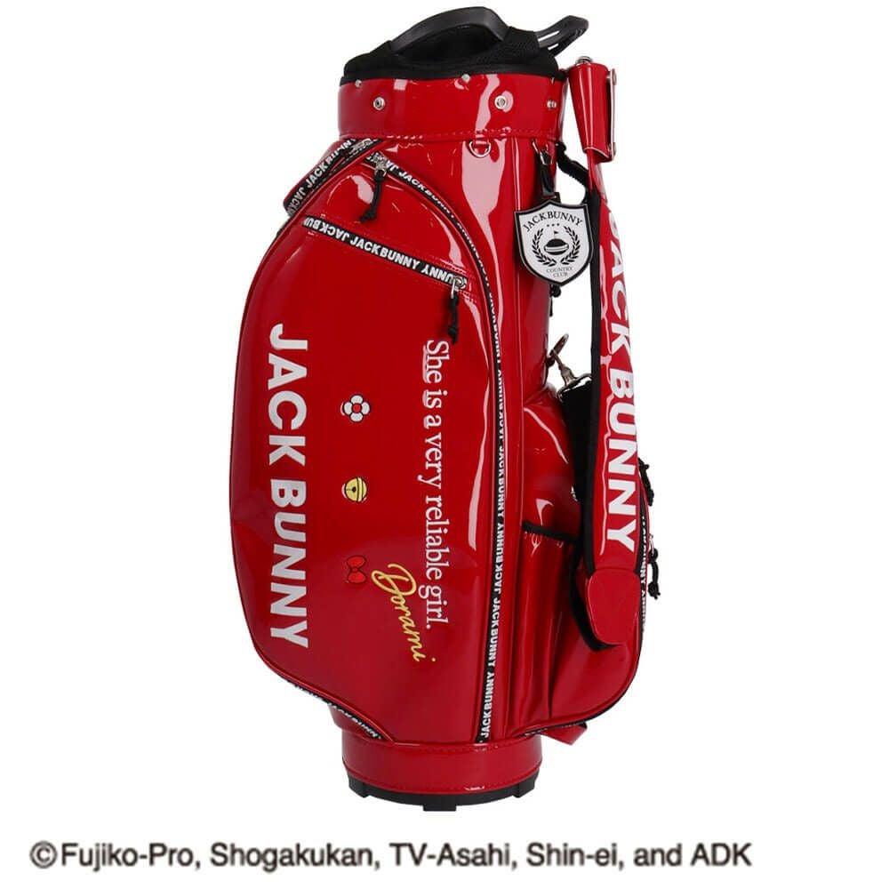 ジャックバニー Jack Bunny!!　ドラえもん MY UNIFORM キャディバッグ　自立型 262-5980040 100 レッド　2025年モデル レッド 詳細3
