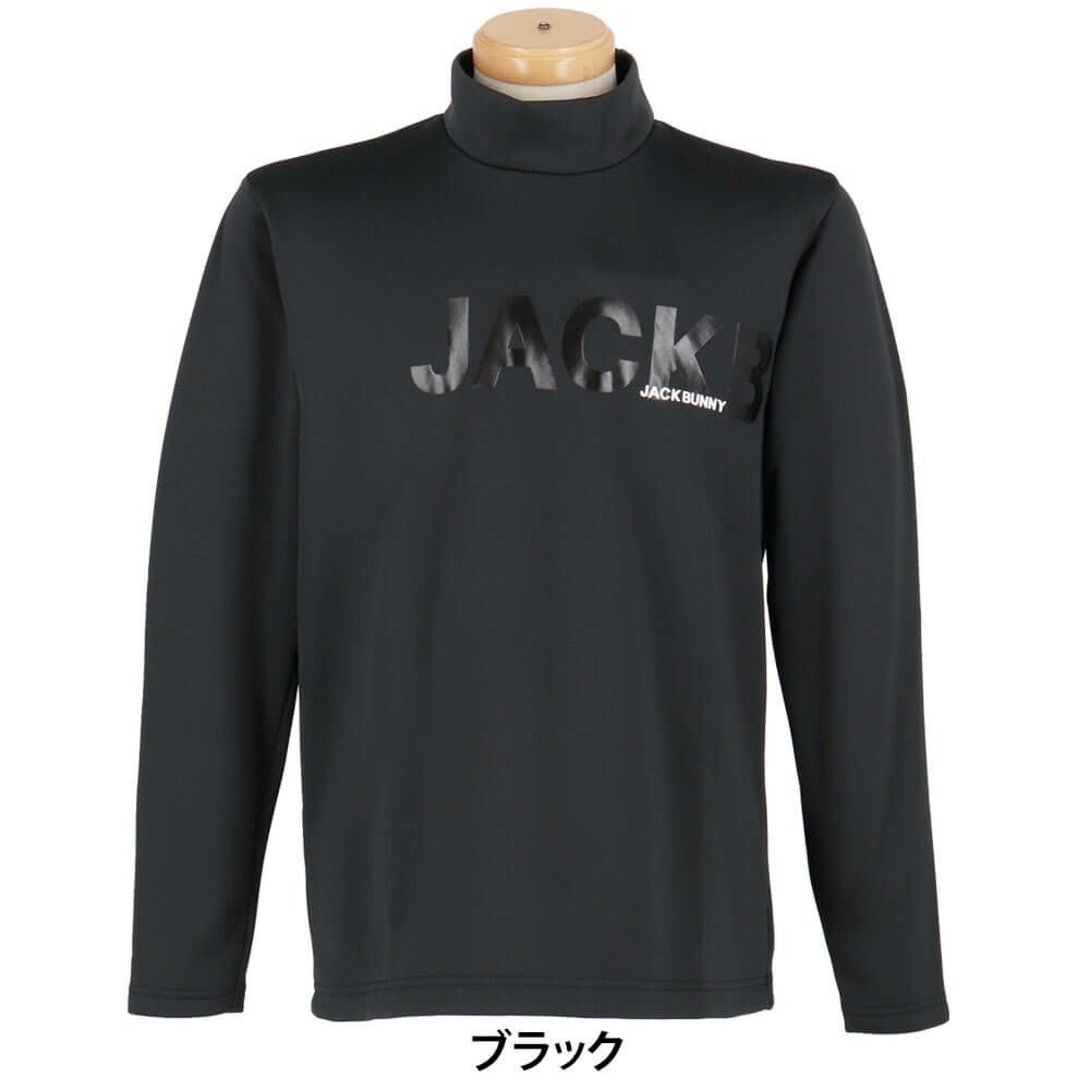ジャックバニー Jack Bunny!!　メンズ KARUISHI 長袖 モックネックシャツ 262-5266031　2025年モデル 詳細1 詳細2