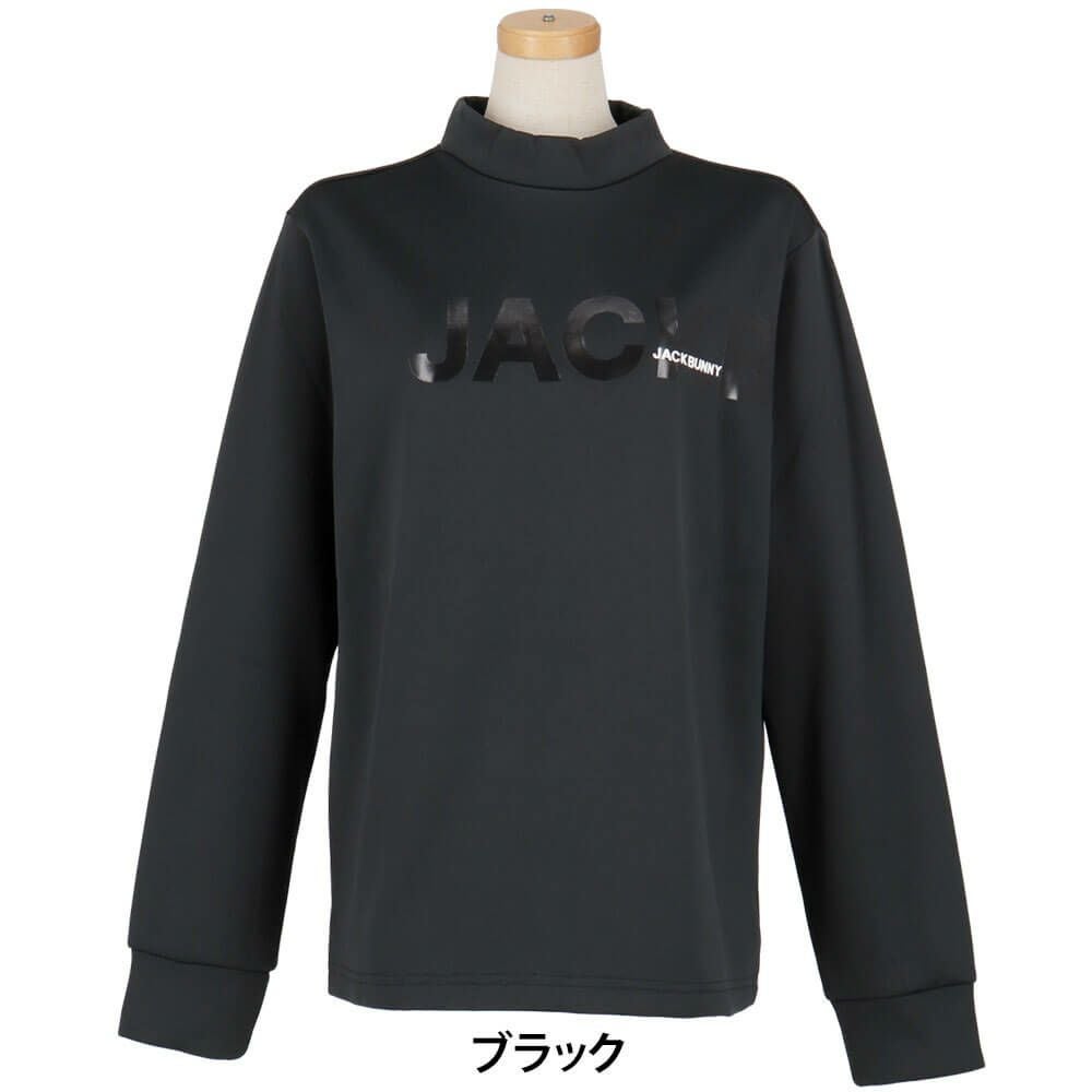 ジャックバニー Jack Bunny!!　レディース KARUISHI 長袖 モックネックシャツ 263-5266032　2025年モデル 詳細1 詳細2