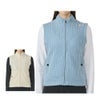 デサントゴルフ DESCENTE GOLF　レディース 防風 ニット ハイブリッド フルジップ 中わた ベスト DG5FVE50L　2025年モデル