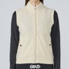 デサントゴルフ DESCENTE GOLF　レディース 防風 ニット ハイブリッド フルジップ 中わた ベスト DG5FVE50L　2025年モデル 詳細1 詳細4