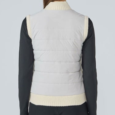 デサントゴルフ DESCENTE GOLF　レディース 防風 ニット ハイブリッド フルジップ 中わた ベスト DG5FVE50L　2025年モデル 詳細1 詳細5