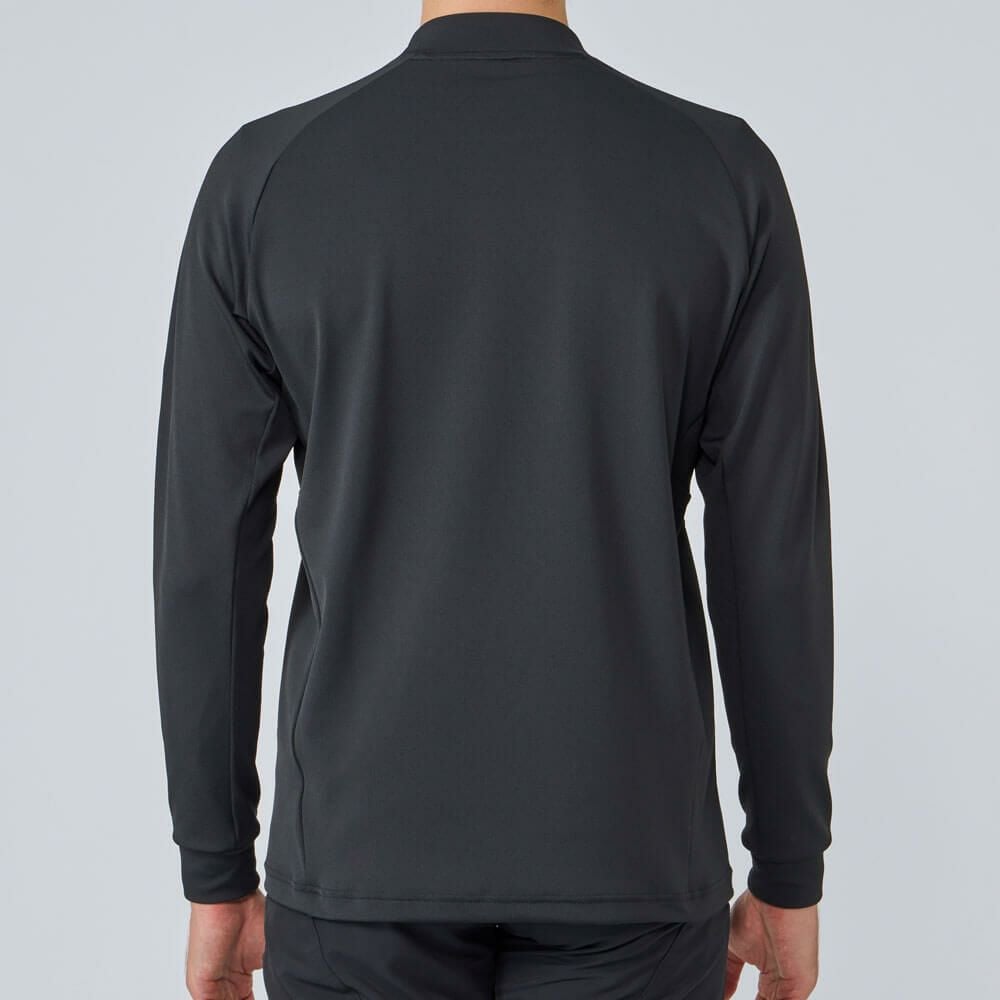 デサントゴルフ DESCENTE GOLF　メンズ 防風 裏起毛 ロゴプリント 長袖 モックネックシャツ DG5FLS04M　2025年モデル 詳細1 詳細3