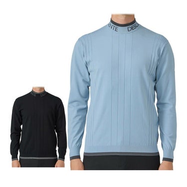 デサントゴルフ DESCENTE GOLF　メンズ レーヨン混 モックネック セーター DG5FST03M　2025年モデル 詳細1