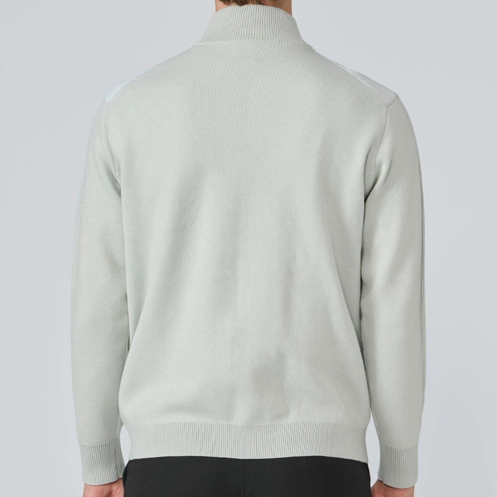 デサントゴルフ DESCENTE GOLF　メンズ ウール混 ハイブリッド フルジップ セーター DG5FST06M　2025年モデル 詳細1 詳細5