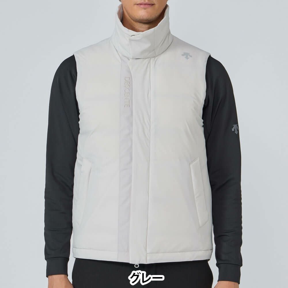 デサントゴルフ DESCENTE GOLF　メンズ ステンカラー ダウンベスト DG5FVE00M　2025年モデル 詳細1 詳細5