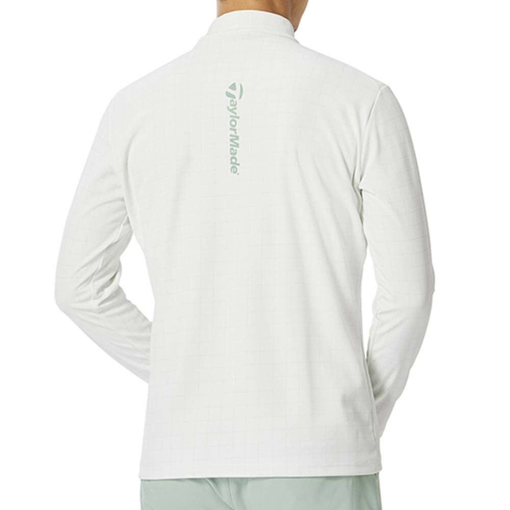 テーラーメイド TaylorMade　メンズ グリッドグラフィック 長袖 モックネック シャツ UN998　2025年モデル 詳細1 詳細3