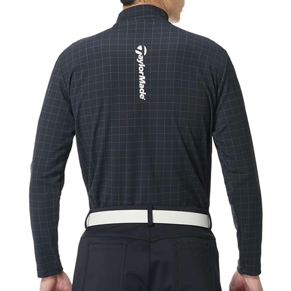 テーラーメイド TaylorMade　メンズ グリッドグラフィック 長袖 モックネック シャツ UN998　2025年モデル 詳細1 詳細9