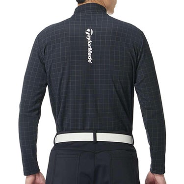 テーラーメイド TaylorMade　メンズ グリッドグラフィック 長袖 モックネック シャツ UN998　2025年モデル 詳細1 詳細9