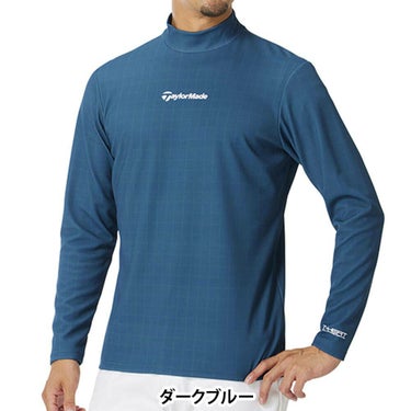 テーラーメイド TaylorMade　メンズ グリッドグラフィック 長袖 モックネック シャツ UN998　2025年モデル 詳細1 詳細11