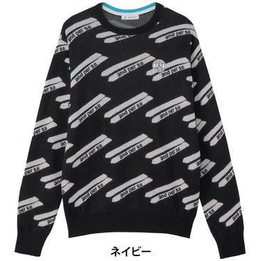 アンパスィ and per se　メンズ クレアニット ジャカード 長袖 クルーネック セーター AMF2325B7　2025年モデル 詳細1 詳細8