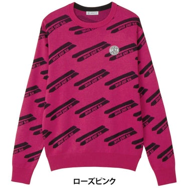 アンパスィ and per se　メンズ クレアニット ジャカード 長袖 クルーネック セーター AMF2325B7　2025年モデル 詳細1 詳細9