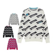 アンパスィ and per se　レディース クレアニット ジャカード 長袖 クルーネック セーター AFF2325B7　2025年モデル