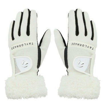 テーラーメイド　BOA FLEECE 2.0 ボア フリース 両手用 レディース ゴルフグローブ TL609 M20635 ホワイト　2025年モデル ホワイト