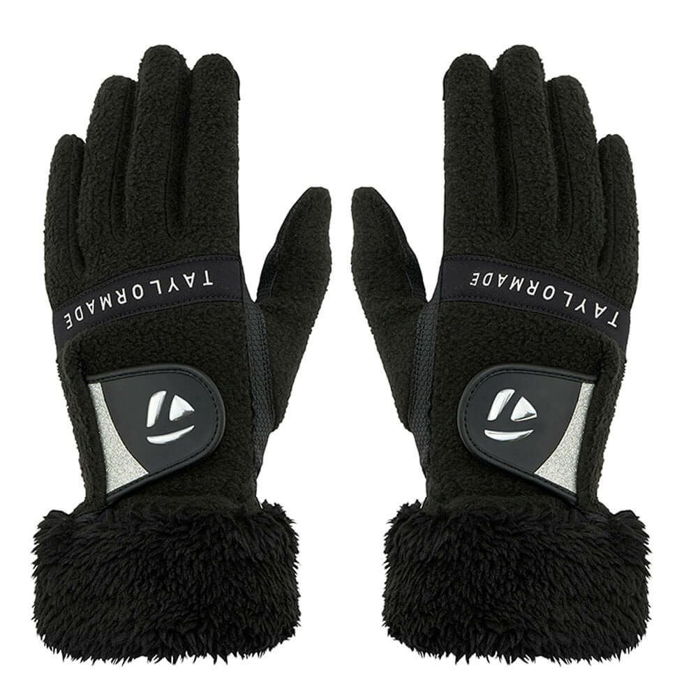 テーラーメイド　BOA FLEECE 2.0 ボア フリース 両手用 レディース ゴルフグローブ TL609 M20636 ブラック　2025年モデル ブラック