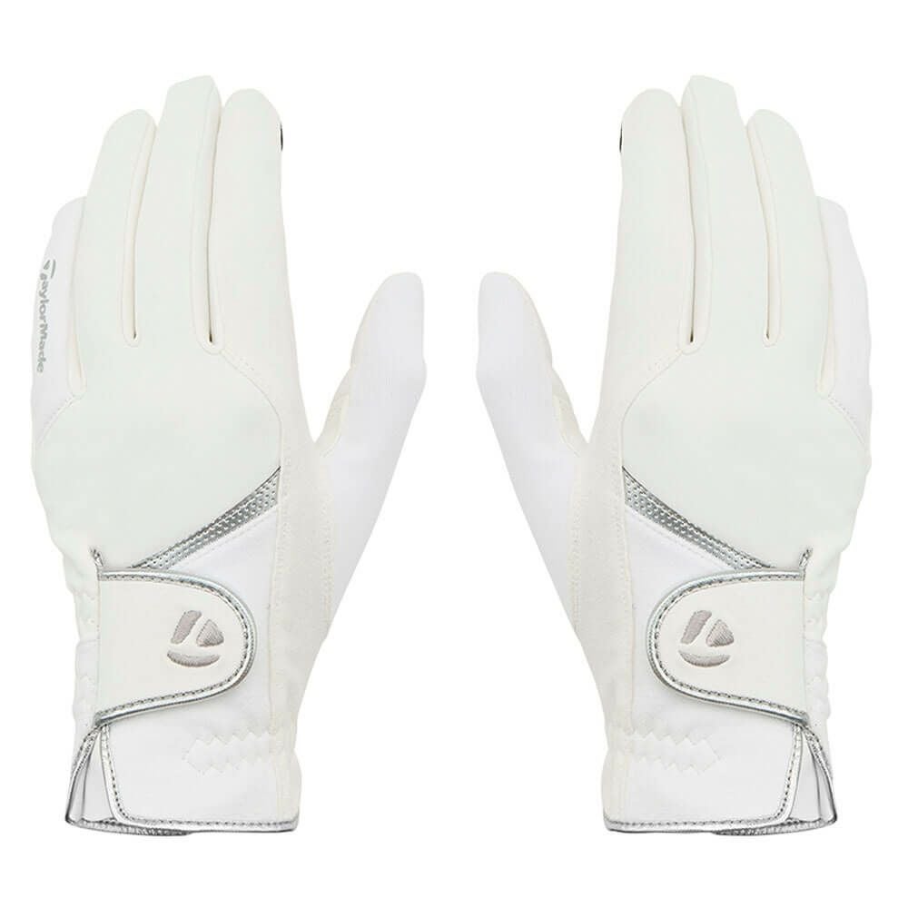 テーラーメイド　T-HEAT LADY Tヒート 両手用 レディース ゴルフグローブ TL610 M20637 ホワイト　2025年モデル ホワイト