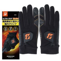 ブリヂストン　ULTRA GRIP WARM ウルトラグリップ ウォーム 両手用 メンズ ゴルフグローブ GL25W1 BK ブラック　2025年モデル