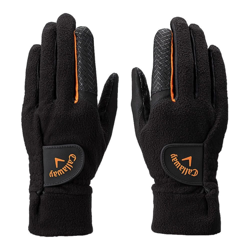 キャロウェイ　HYPER HEAT ハイパーヒート 両手用 メンズ ゴルフグローブ FW 25 JM ブラック　2025年モデル 詳細1 詳細2