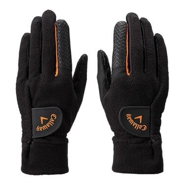 キャロウェイ　HYPER HEAT ハイパーヒート 両手用 メンズ ゴルフグローブ FW 25 JM ブラック　2025年モデル 詳細1 詳細2