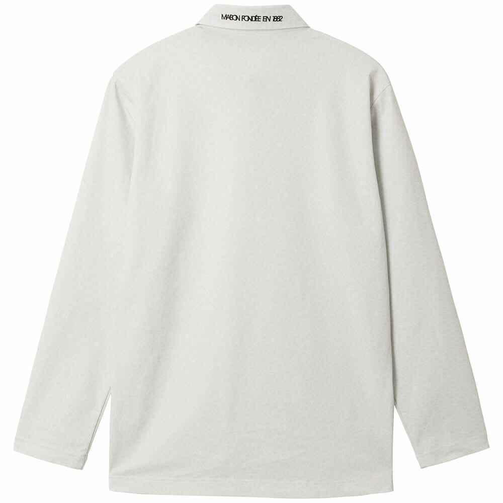 ルコック Le coq sportif　メンズ トライアングルプリント 長袖 ポロシャツ LG5FLS01M　2025年モデル 詳細1 詳細9