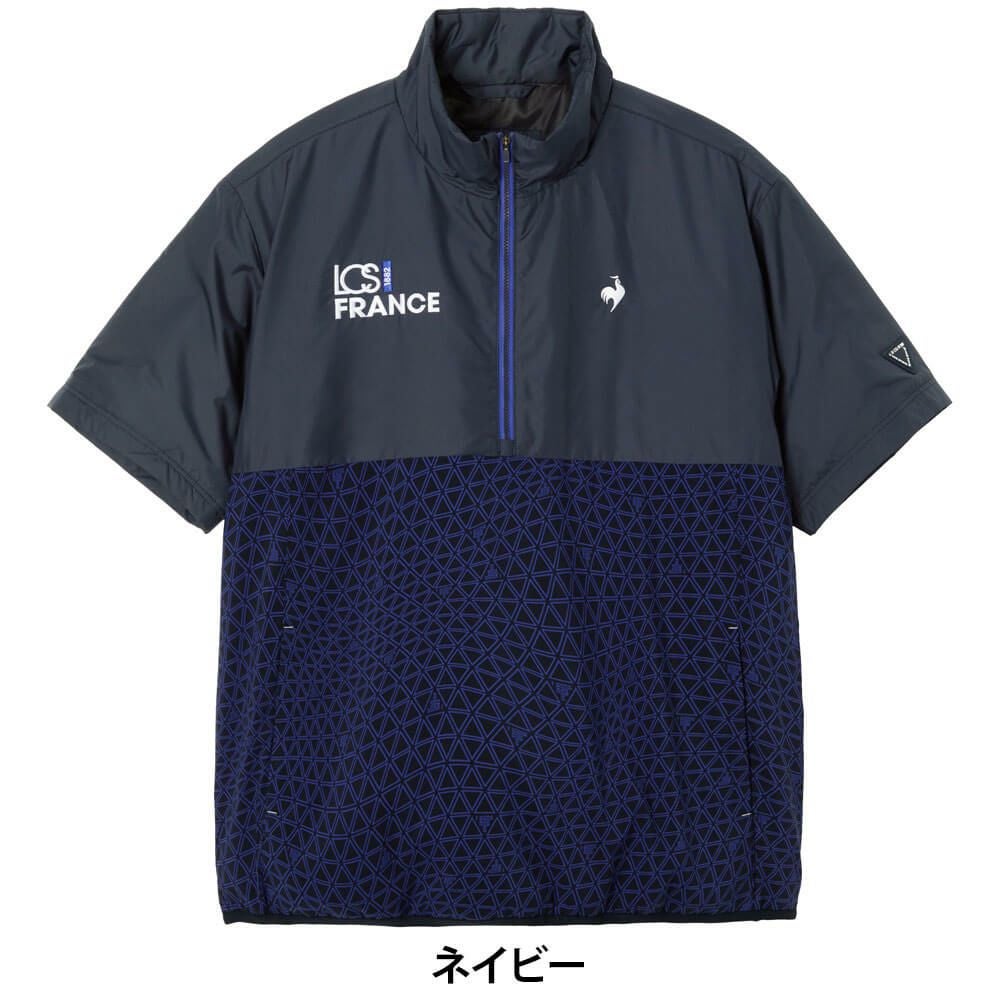 ルコック Le coq sportif　メンズ 中綿 半袖 ハーフジップ ブルゾン LG5FWBC0M　2025年モデル 詳細1 詳細4