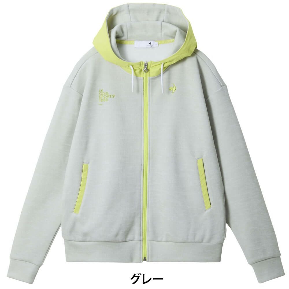 ルコック Le coq sportif　レディース 長袖 フルジップ フーディー スウェット LG5FSW50L　2025年モデル 詳細1 詳細2