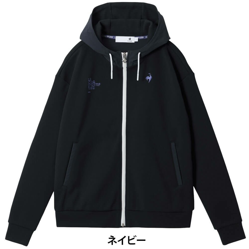 ルコック Le coq sportif　レディース 長袖 フルジップ フーディー スウェット LG5FSW50L　2025年モデル 詳細1 詳細4