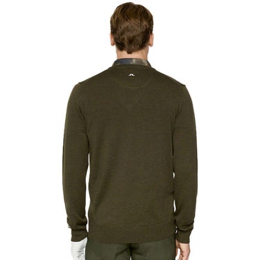 Jリンドバーグ J.LINDEBERG　メンズ メリノウール Vネック 長袖 セーター 071-14910 028 カーキ　2025年モデル カーキ 詳細2