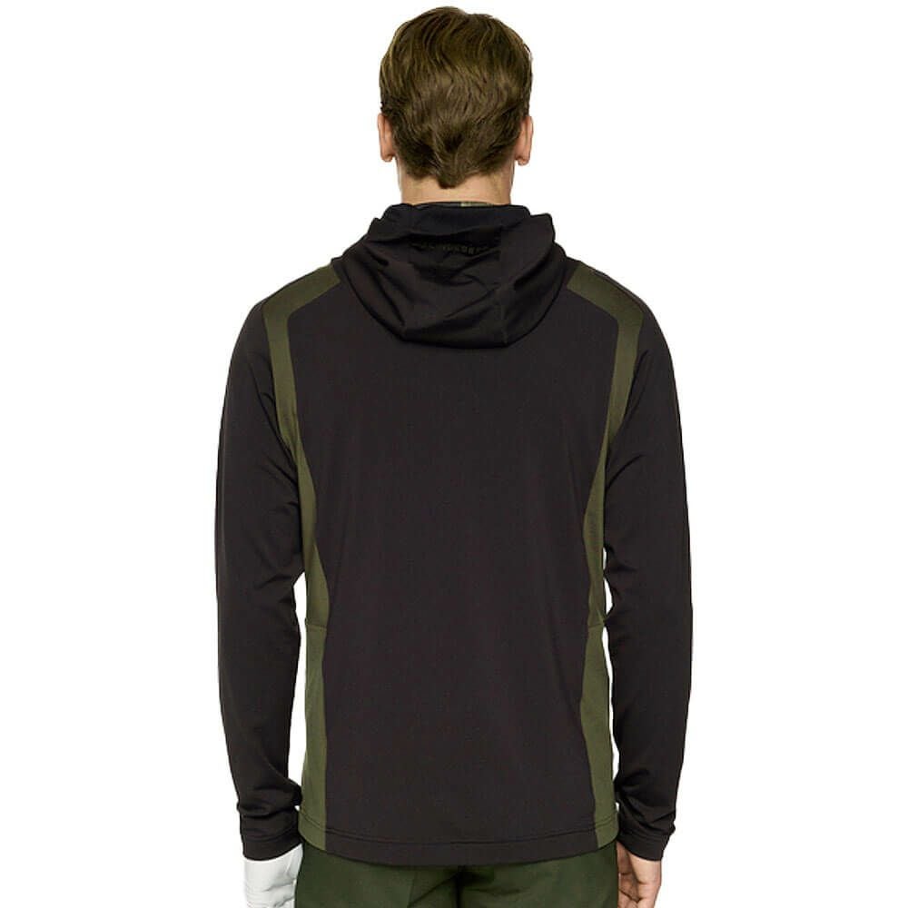 Jリンドバーグ J.LINDEBERG　メンズ フード付き ハーフジップ 長袖 ミッドレイヤー 071-34923 019 ブラック　2025年モデル ブラック 詳細2