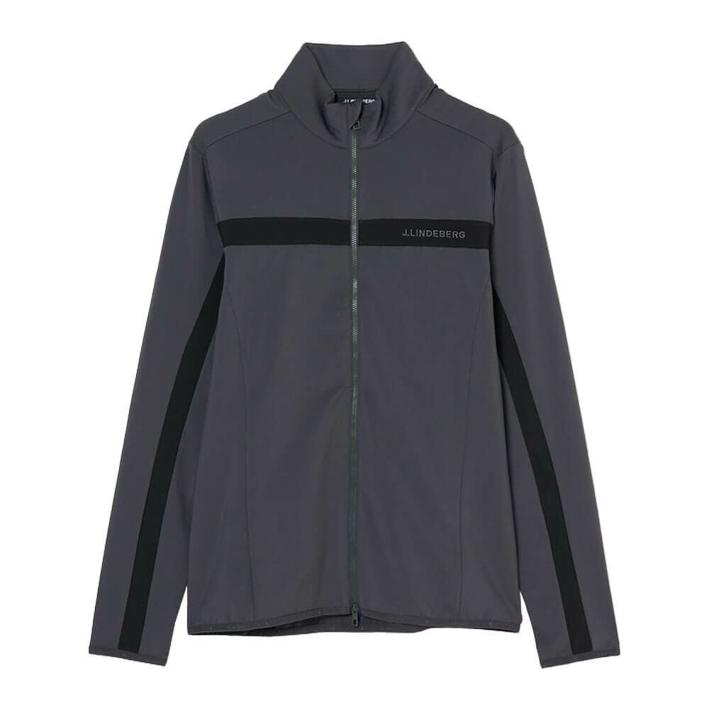 Jリンドバーグ J.LINDEBERG メンズ バックブリッジ ミッドレイヤー 長袖 ブルゾン 071-54913 018 チャコール 2025年モデル