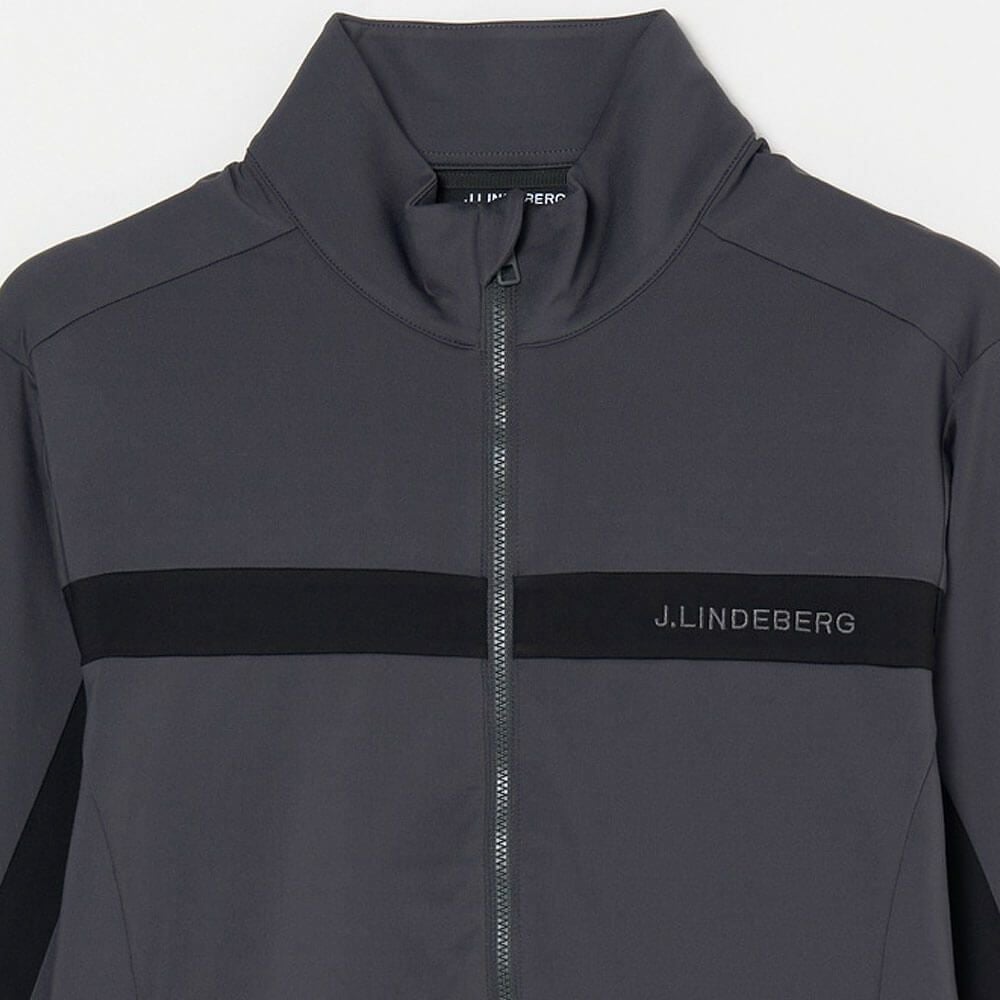 Jリンドバーグ J.LINDEBERG　メンズ バックブリッジ ミッドレイヤー 長袖 ブルゾン 071-54913 018 チャコール　2025年モデル チャコール 詳細3