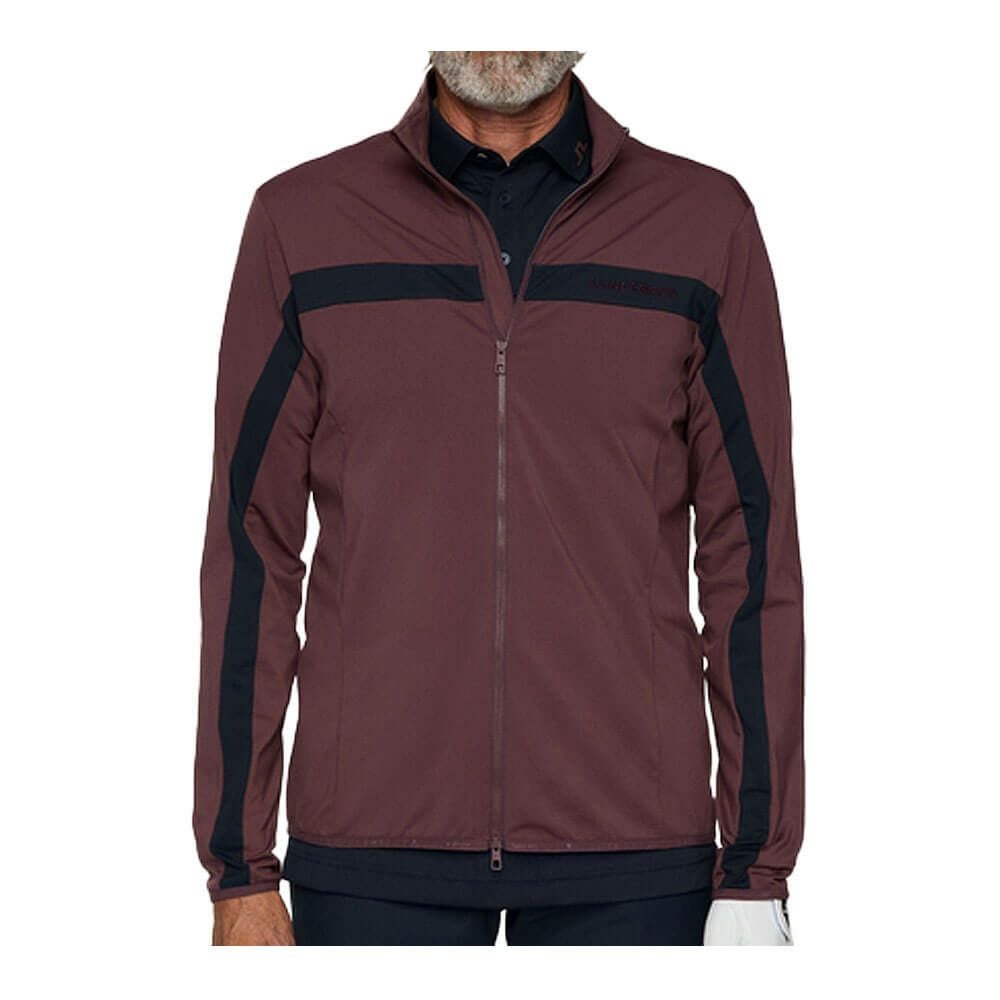Jリンドバーグ J.LINDEBERG メンズ バックブリッジ ミッドレイヤー 長袖 ブルゾン 071-54913 086 パープル 2025年モデル