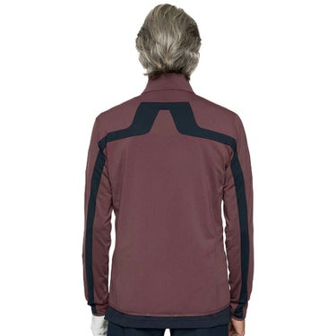 Jリンドバーグ J.LINDEBERG　メンズ バックブリッジ ミッドレイヤー 長袖 ブルゾン 071-54913 086 パープル　2025年モデル パープル 詳細2