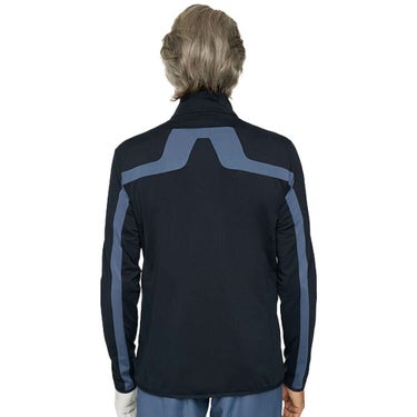 Jリンドバーグ J.LINDEBERG　メンズ バックブリッジ ミッドレイヤー 長袖 ブルゾン 071-54913 198 ネイビー　2025年モデル ネイビー 詳細2