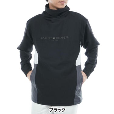 トミー ヒルフィガー ゴルフ　メンズ ネックウォーマー付 長袖 スウェット THMA583　2025年モデル 詳細1 詳細5