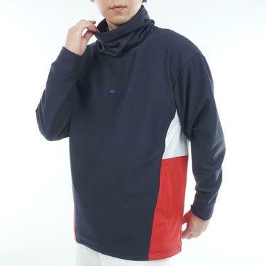 トミー ヒルフィガー ゴルフ　メンズ ネックウォーマー付 長袖 スウェット THMA583　2025年モデル 詳細1 詳細14