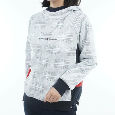 トミー ヒルフィガー ゴルフ　レディース キルトジャガード 長袖 プルオーバー THLA577　2025年モデル 詳細1 詳細4