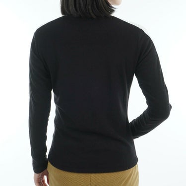 トミー ヒルフィガー ゴルフ　レディース ストレッチ 長袖 モックネック ライン シャツ THLA583　2025年モデル 詳細1 詳細3