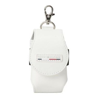 トミー ヒルフィガー ゴルフ　ゴルフ エッセンシャル ボールポーチ THMG5FEB 00 ホワイト　2025年モデル ホワイト