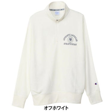 チャンピオンゴルフ ChampionGOLF　メンズ 長袖 ハーフジップ スウェット シャツ C3-CG002　2025年モデル 詳細1 詳細2