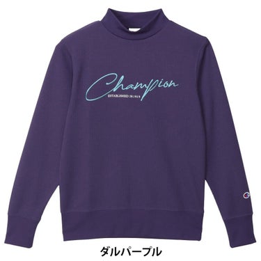 チャンピオンゴルフ ChampionGOLF　レディース 長袖 モックネック シャツ CW-CG404　2025年モデル 詳細1 詳細3