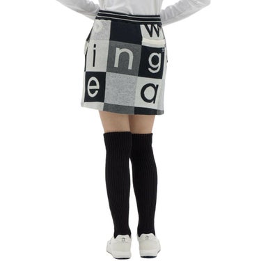 マンシングウェア Munsingwear　レディース ブロック柄 ニットスカート MG5FSK51L　2025年モデル 詳細1 詳細3