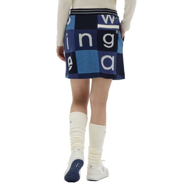 マンシングウェア Munsingwear　レディース ブロック柄 ニットスカート MG5FSK51L　2025年モデル 詳細1 詳細5