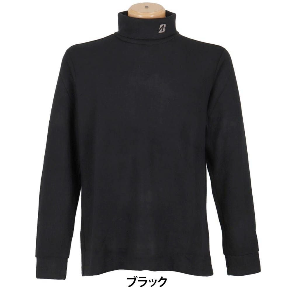 ブリヂストンゴルフ　メンズ スムース 長袖 タートルネック シャツ FGM32F　2025年モデル 詳細1