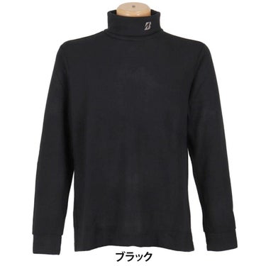 ブリヂストンゴルフ　メンズ スムース 長袖 タートルネック シャツ FGM32F　2025年モデル 詳細1