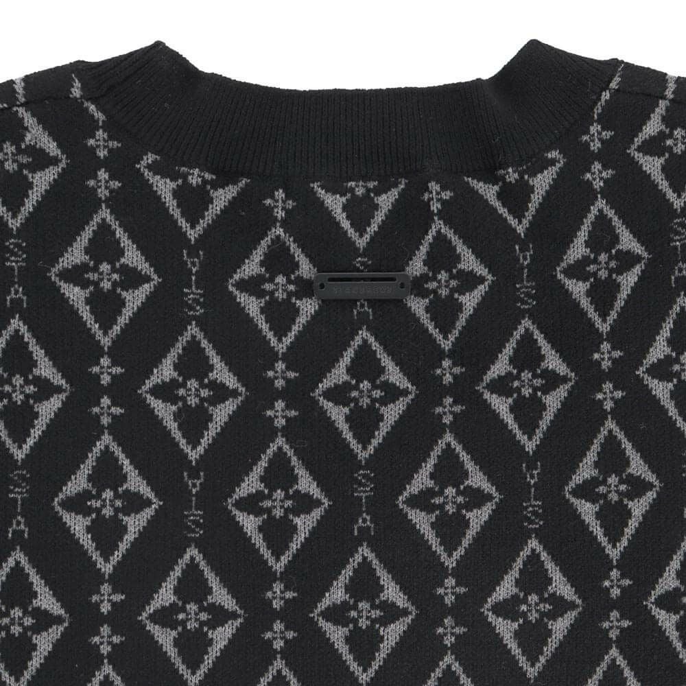 セントアンドリュース St ANDREWS　メンズ ダイヤロゴジャガード 長袖 クルーネック ニット プルオーバー 042-5270153　2025年モデル 詳細1 詳細6