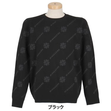 セントアンドリュース St ANDREWS　メンズ ロゴジャガード 長袖 クルーネック ニット プルオーバー 042-5270951　2025年モデル 詳細1 詳細2