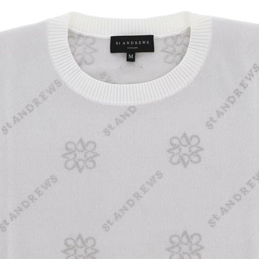 セントアンドリュース St ANDREWS　メンズ ロゴジャガード 長袖 クルーネック ニット プルオーバー 042-5270951　2025年モデル 詳細1 詳細8