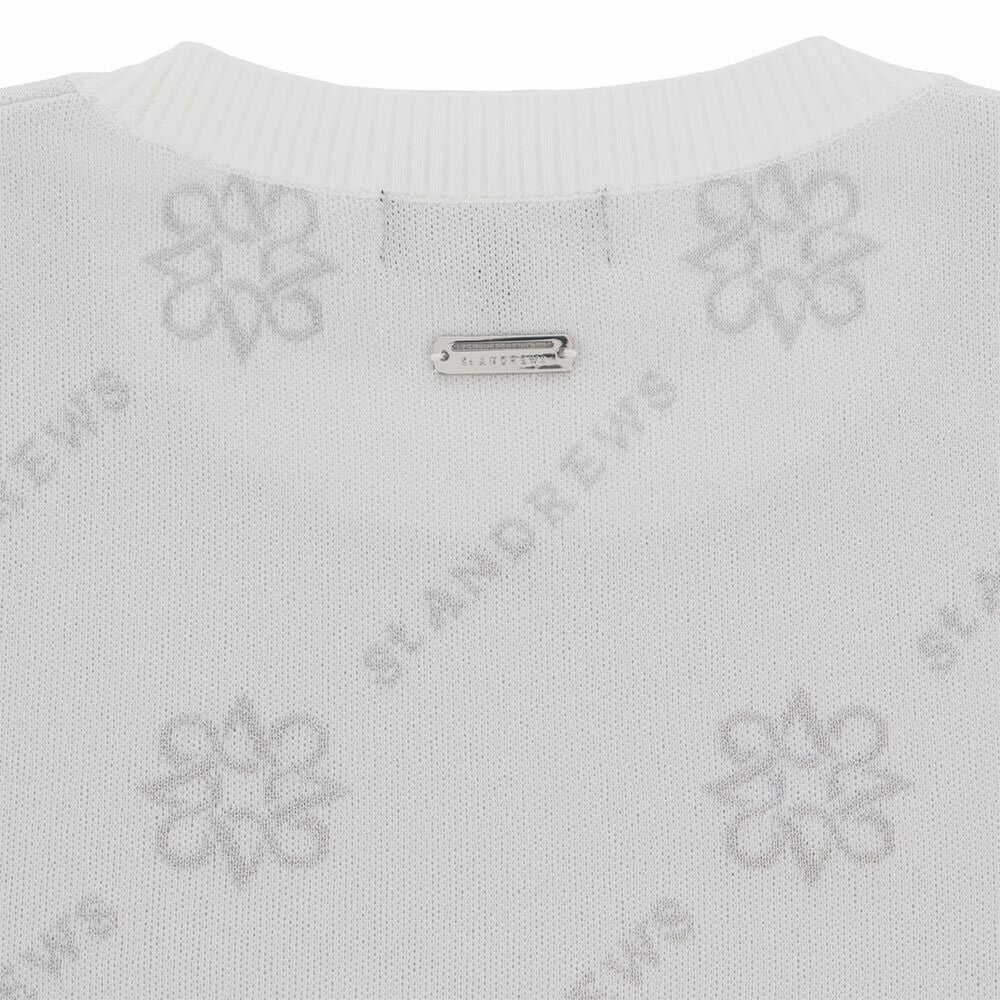 セントアンドリュース St ANDREWS メンズ ロゴジャガード 長袖 クルー