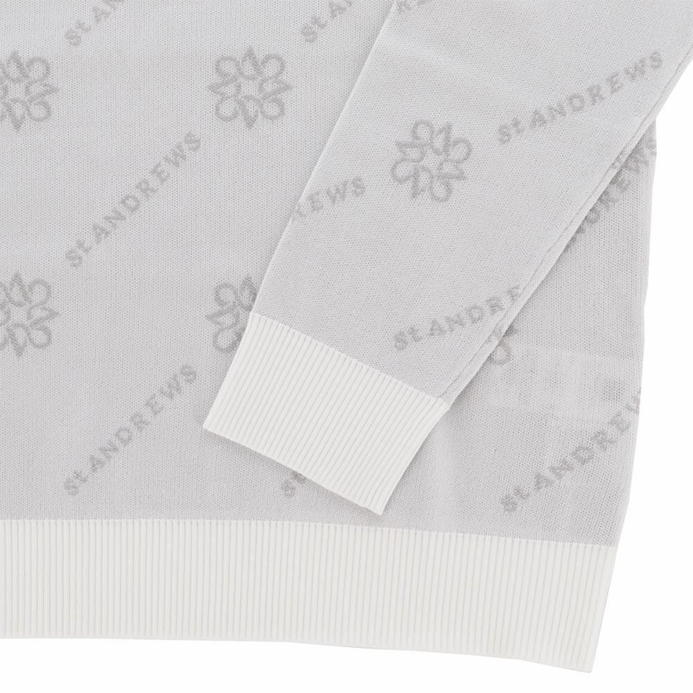 セントアンドリュース St ANDREWS　メンズ ロゴジャガード 長袖 クルーネック ニット プルオーバー 042-5270951　2025年モデル 詳細1 詳細10